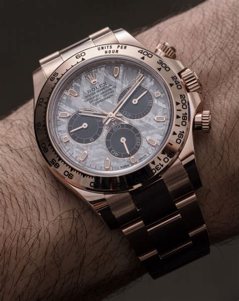 rolex 26mm meteorite dial|Rolex daytona meteorite 2021.